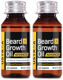 Ustraa Beard Growth Oil Advanced - 60ml (Set of 2)