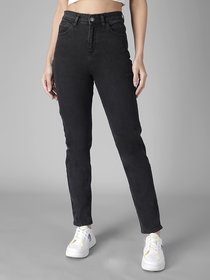 Kotty Women's Black Skinny Fit Jeans