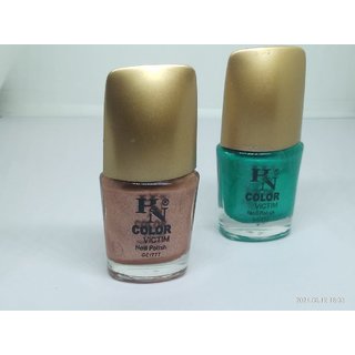 Buy Om Online Huda Beauty Nail Polish Metalic Look Mirror Effect Nail Paint  Random Color Long Lastic Super Stay Combo of 2 Online @ ₹299 from ShopClues