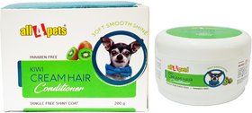 All4pets Kiwi Cream Hair Conditioner For Pets Tangle Free Shiny Coat(200g)
