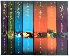 Harry Potter the Complete Series 1-7 by J.K. Rowling (2013, English, Paperback)