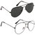 Kanny Devis Aviator Unisex Sunglasses Combo of 2(105-DRNO)