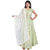 Facsimile heavy gown with dupatta green