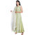 Facsimile heavy gown with dupatta green
