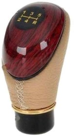love4ride Autosun - Leather And Plastic Shift Lever Gear Knob universal Cars Gear Knob