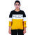 Women's Yellow Color Block Round Neck Full Sleeves T-Shirts By Ww Won Now