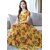 mustard maxi flower print dress