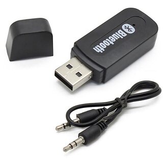                       Love4Ride Car Bluetooth Receiver Adapter 3.5mm Aux Audio Stereo (Hands free Car Kit)                                              