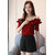 Vivient Women Rayon Shoulder Strap Red Top