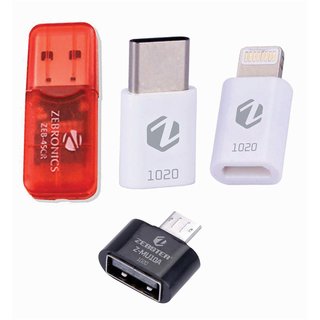 ZEBRONICS OTG Adapter Accessory Combo for MOBILE AND COMPUTER