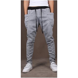 Buy Odoky Men Grey Cotton Blend Trackpant Online 313 from
