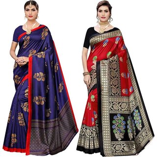                       SVB Sarees Kalamkari Printed Saree Combo Of 2 Saree                                              
