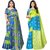 SVB Sarees Silk Printed Saree Combo Of 2 Saree