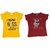 Girl's Regular Fit Fancy Sequence and Patch Work T-Shirt-(3-6)years combo (pack of 2)