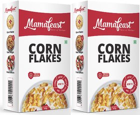Mamafeast Cornflakes 500g Breakfast Cereals Immunity Booster Naturally Cholesterol Free Pack of 2 X 500G1000g