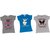 Girl's Regular Fit Fancy Sequence and Patch Work T-Shirt-(3-6)years combo (pack of 3)