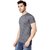 NSZO Half Sleeve  Black Blocked  Cotton Blend T-Shirt For Men