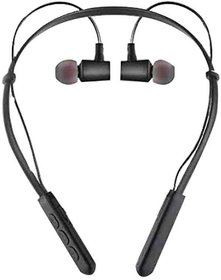 iSpares A10 NeckBand Bluetooth Headset  (Black ,In the Ear)