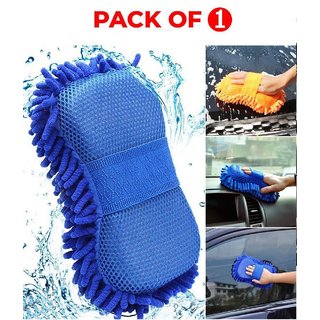Car Washing Cleaning Sponge Duster with Smooth Microfiber and Hand Grip Elastic Dusting Sponge NO COLOR CHOICE