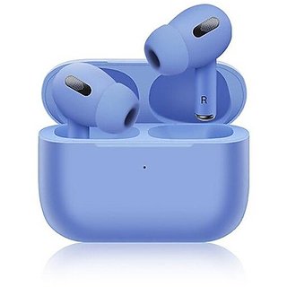                       APLLE AIRPOPS Dual Earbuds Bluetooth Wireless Earbuds TWS by Solymo - Blue                                              
