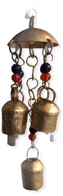 Windsong Traditional Double Layer Rustic Cow Bells Gold (WB 1010)