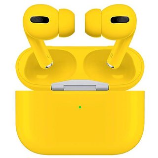 APLLE AIRPOPS Dual Earbuds Bluetooth Wireless Earbuds TWS by Appie - Yellow