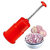 Kitchen4U - Plastic Onion and Vegetable Chopper (Red, Two Pieces)