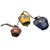 Decorative Handpainted Blue Windsong Cow Bell Multi( WD1021)