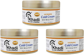 kailash khadi Khadi Morning Cold Cream- 50g (Pack of 3)(150 g)
