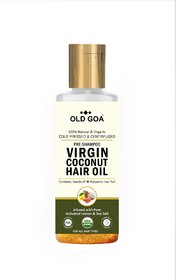 Hair Oil  Pre Shampoo  Cold pressed Virgin Coconut Oil infused with Pure activated Lemon  Sea Salt
