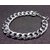Dynox Stainless Steel Chain Design Silver Bracelet for Men and Boys - 8inches