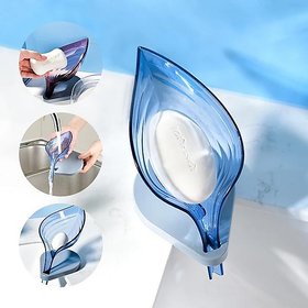 Leaf Shape Soap Dish Holder Soap Holder for Bathroom/Soap Stand/Soap Dish/Bathroom Accessories (Multicolor)