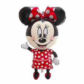                       Hippity Hop Minnie Mouse Full Large Foil Balloon 33 inch for Mickey mouse theme decoration,Pack of 1 (Multicolor)                                              