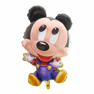                       Hippity Hop Baby Mickey Mouse sitting Large Foil Balloon 30 inch for Mickey mouse theme Pack of 1 (Multicolor)                                              