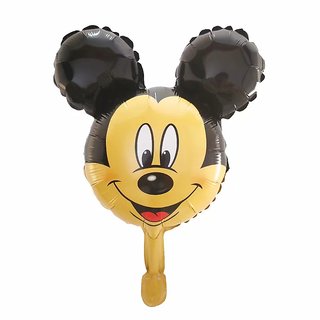                       Hippity Hop Mickey Mouse Round shape head Foil Balloon 26 inch For Minnie Mouse Party Pack of 1 (Multicolor)                                              