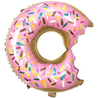                       Hippity Hop 3D Donut shape Foil Balloon Pink 28 inch For baby shower,Donut Birthday Party Decorations , Donut Theme                                              
