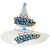 Hippity Hop 3D Birthday Hats Blue with Happy Birthday Cone Hats Art Craft Caps Party Hat pack of 2 (Multicolor)