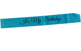 Hippity Hop Its My Birthday Print Glitter Sash