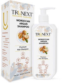 TRUNEXT MOROCCAN ARGAN SHAMPOO FOR HAIR FALL CONTROL AND BETTER HAIR GROWTH , 300 ml