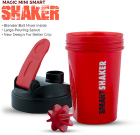 Trueware Smart Mini Shaker With PP Blender 500 ml Shaker ( Assorted, Plastic)