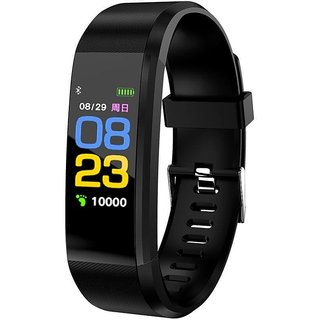                       Acromax-ID115 Smart Watch Band Black Fitness Tracker Smartwatch                                              