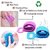 EXCLUSIVE Silicone Body Back Scrubber, Double Side Bathing Brush for Skin Deep Cleaning Massage, Dead Skin Removal