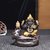 Home Artists - Buddha and Ganesha Combo Smoke Fountain Backflow Incense Holder - Showpiece with 15 Back Flow Incense