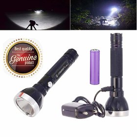 JY SUPER JY 1820 RECHARGEABLE LED TORCH  High Power Flash light Torch