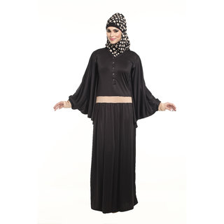                       La Kasha Women Poly Knit Dubai style abaya                                              