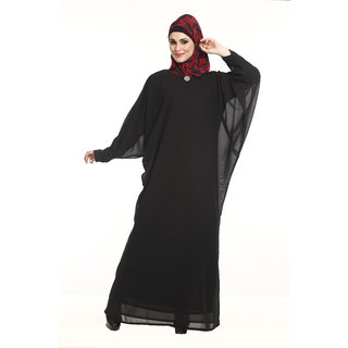                       La Kasha Women Poly Georgette Dubai Style Abaya                                              