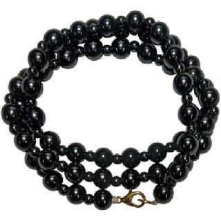                       Ceylonmine-Clear Black Quartz Jaap Mala For Pooja and Astrology Certified (108+1 Beads)                                              
