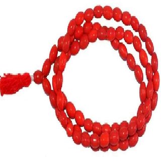 Ceylonmine-Crystal Red Quartz Jap Mala 108 Beads for Meditation and Pooja Ceylonmine-Crystal Red Quartz Jap Mala 108 Beads for Meditation and Pooja