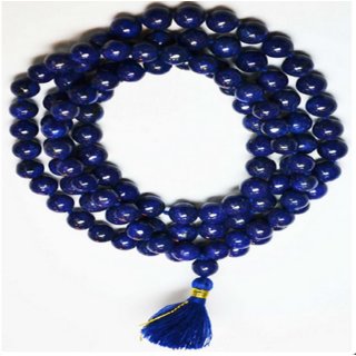 Ceylonmine-Blue Quartz Mala Natural Crystal Stone Bead Mala for Unisex Ceylonmine-Blue Quartz Mala Natural Crystal Stone Bead Mala for Unisex