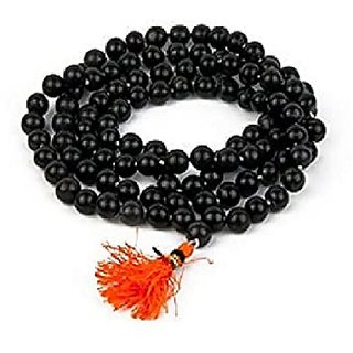                      Jaipur Gemstone-Quartz mala Natural Black Quartz Japa Mala with 108 Prayer Beads                                              